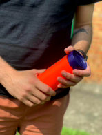 Lund London Skittle Travel Mug Small Coral & Indigo 350 ml – Obrázok 7
