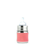 Nerezová dojčenská fľaša Pura - rose 150 ml