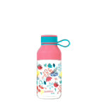 Plastová fľaša QUOKKA Kids Tritan Ice With Strap - Flowers 430 ml
