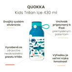 Plastová fľaša QUOKKA Kids Tritan Ice With Strap - Sea Animals 430 ml – Obrázok 2