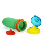 Silikónová kapsička Squeasy Gear ružová 180 ml – Obrázok 5