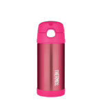 Detská termoska so slamkou Thermos - ružová 355 ml