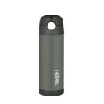 Termoska so slamkou Thermos - čierna 470 ml