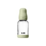 Dojčenská sklenená fľaša BIBS Baby Bottle - sage 120 ml – Obrázok 2