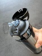 Termoska so slamkou Thermos - čierna 470 ml – Obrázok 3