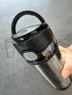 Termoska so slamkou Thermos - čierna 470 ml – Obrázok 5