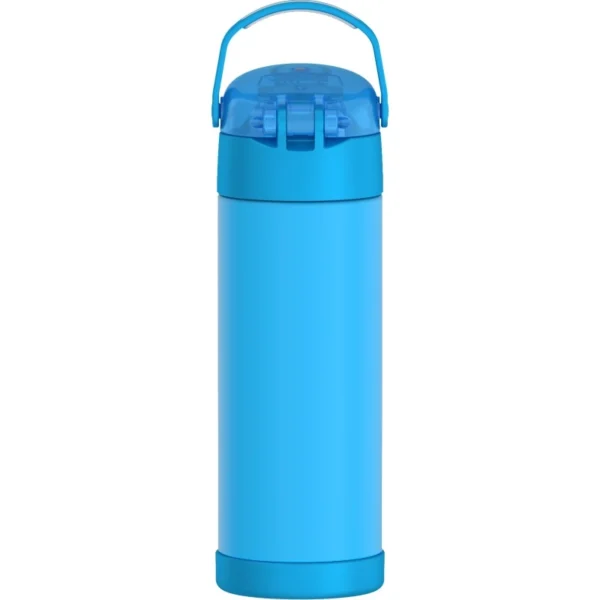 Detská termoska so športovým uzáverom Thermos - neónovo modrá 470 ml 