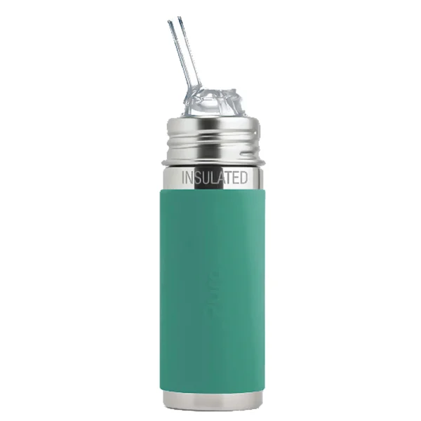 Termofľaša PURA so slamkou pre deti do školy 260 ml - mint