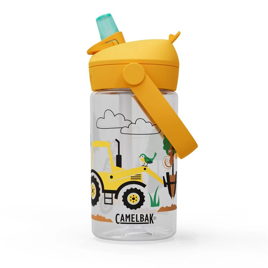 Plastová fľaša CAMELBAK Thrive Flip Straw Kids - Tractors and Trees 400 ml