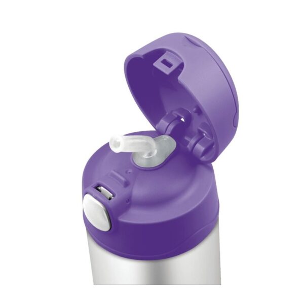 Detská termoska so slamkou Thermos fialová 470ml