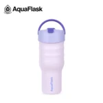 Termohrnček tumbler AquaFlask so slamkou – Petal Bloom 887 ml